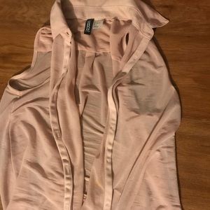 Sheer Pink Button Up